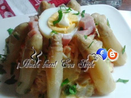 Ensalada de patatas con esparragos