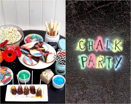 Niños: fiesta con tizas!