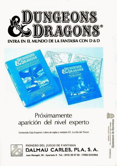 Anuncio de D&D de Dalmau Carles Pla(Años 80)