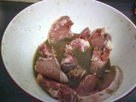 Chuletas a los dos vinos