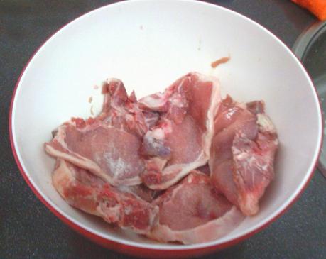 Chuletas a los dos vinos