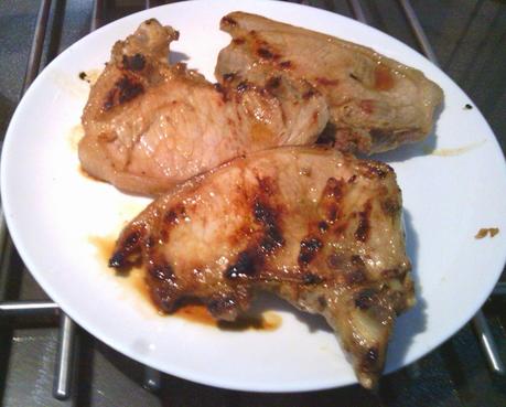 Chuletas a los dos vinos