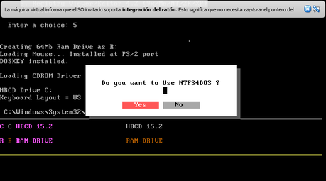 Hiren's Boot V: Dos Programs (Password and Registry Tools)