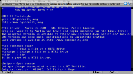 Hiren's Boot V: Dos Programs (Password and Registry Tools)