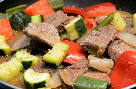 Solomillo de ternera salteado-Paso a Paso