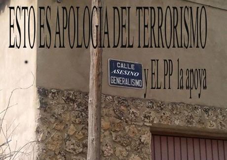 El PP realiza apología del terrorismo incumpliendo la ley de memoria historica