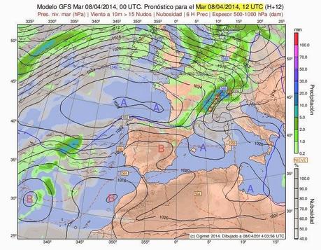 Récord de temperatura máxima en Ap. Granada en abril 2014