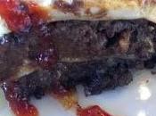 Lasaña morcilla mermelada pimentos