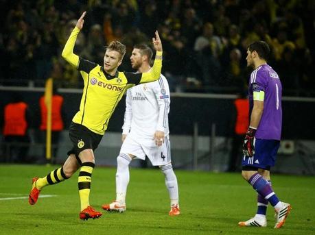 Marco Reus celebra su segundo gol