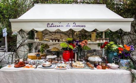 mesa de quesos para banquetes eventos bodas