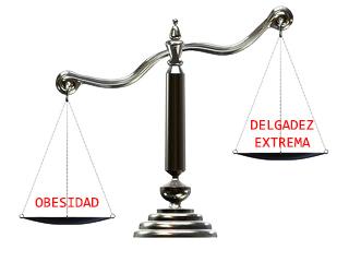 delgadez extrema y obesidad