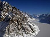 Fiordo este Groenlandia visto Operación IceBridge NASA