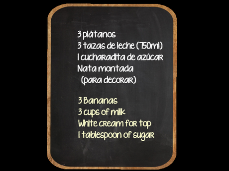 Receta au pair: Banana smoothie