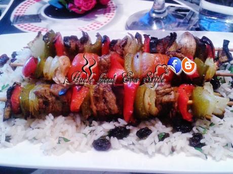 Brochetas de solomillo de buey