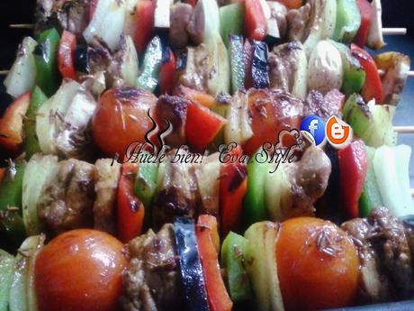 Brochetas de solomillo de buey
