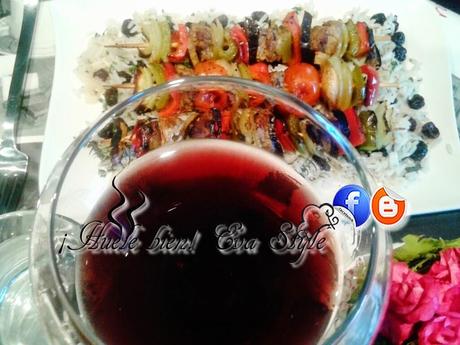 Brochetas de solomillo de buey