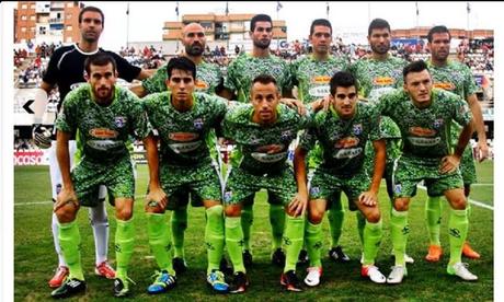 Once inicial de La Hoya Lorca C.F. con la segunda equipación