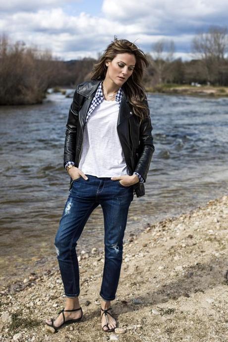 OUTFITS, oversized leather jacket, zara. mango, vichy, dime que me quieres, happy, boyfriend jeans, boyish style, hakei, cristina blanco, guiadeestilo, spanish fashion blogger, blogs de moda, guia de estilo blog 