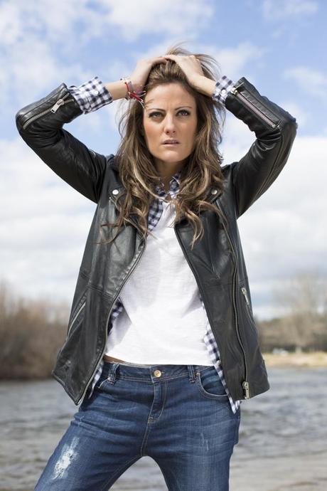 OUTFITS, oversized leather jacket, zara. mango, vichy, dime que me quieres, happy, boyfriend jeans, boyish style, hakei, 