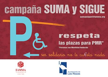 Una campaña conciencia a los conductores de Las Rozas para que respeten los aparcamientos de discapacitados