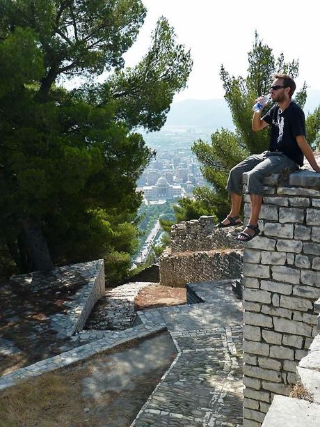 Sitting on the top of the castle..