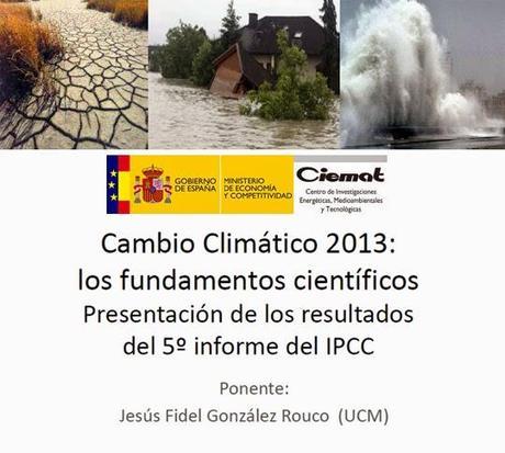 CIEMAT: Conferencia sobre cambio climático por D. Jesús Fidel González Rouco (Madrid, 23.04.2014)