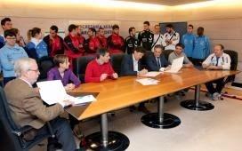 Beneficiarios del Plan de patrocinio de la Fundación Deporte Galego en Santiago