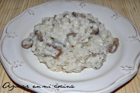 Risotto de champiñones