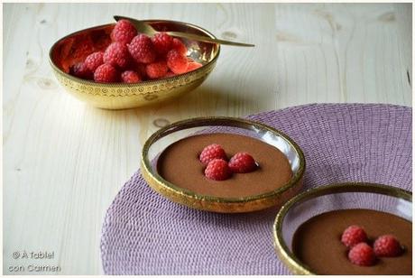 Mousse de Chocolate a la Pimienta con Frambuesas