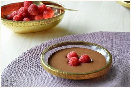 Mousse de Chocolate a la Pimienta con Frambuesas