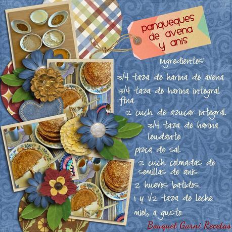 Panqueques de avena y anís