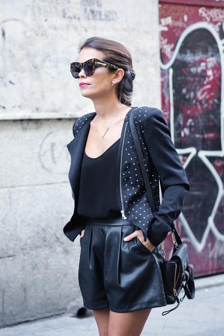 Black_Outfit-Studded_Jacket-Leather-Purificacion_Garcia_Shoes-Style-Street_Style-Collage_Vintage-3