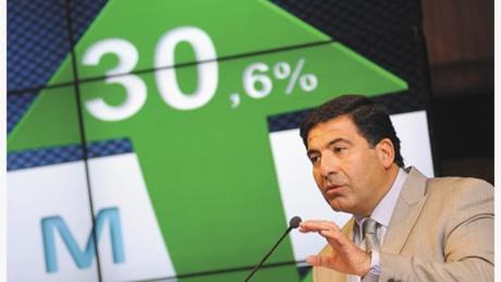  El titular de la AFIP, Ricardo Echegaray, la semana pasada cuando anunció la recaudación  