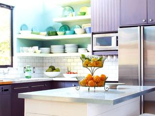 Bellas cocinas decoradas en color pastel