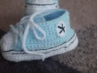 Patucos. Versión azul. Patucos. Versión azul.