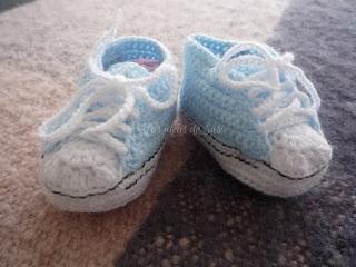 Patucos. Versión azul. Patucos. Versión azul.