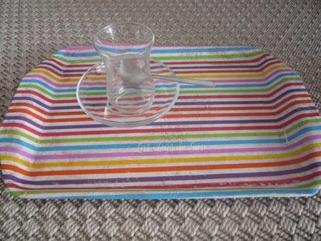 Bandeja con decoupage