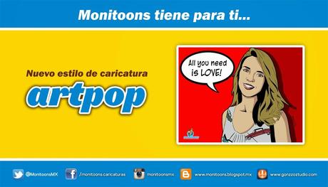 MONITOONS presenta su nuevo estilo de caricatura: ARTPOP