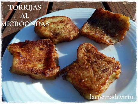 TORRIJAS AL MICROONDAS