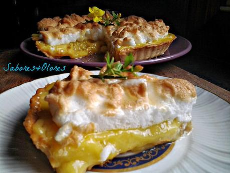 TARTA INGLESA DE LIMÓN CON MERENGUE DE CANELA  Y EXPLICACION A MI SILENCIO EN LA RED