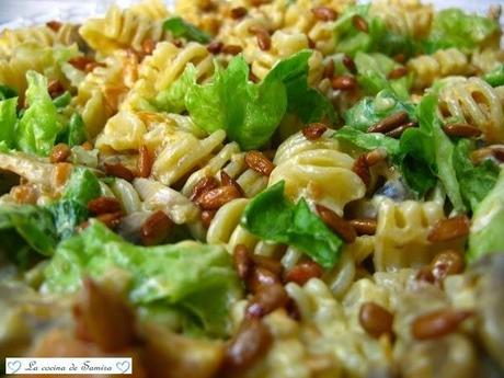 Ensalada de radiatori al curry