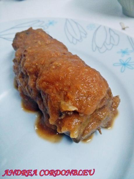 ALEMANIA - RINDERROULADEN - ROLLOS DE CARNE CON SALSA DE MOSTAZA (SIN GLUTEN) ANDREA POR EL MUNDO