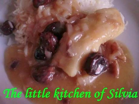 Bacalao con pasas y nueces