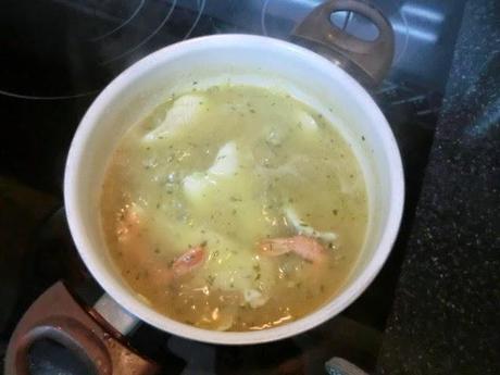 Pescada en salsa marinera