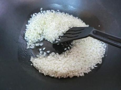 Arroz de carne con tomate y pisto