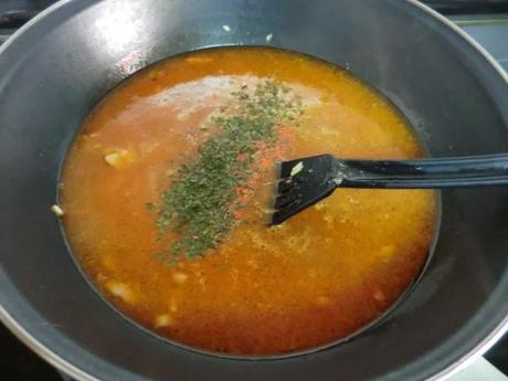 Arroz de carne con tomate y pisto