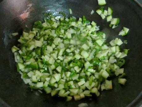 Nidos con sofrito de verduras