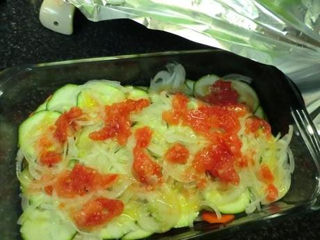 Filetes de merluza con jamón al horno