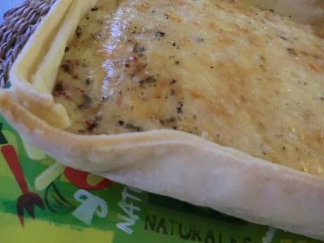Quiche de beicon con parmesano