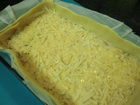 Quiche de beicon con parmesano